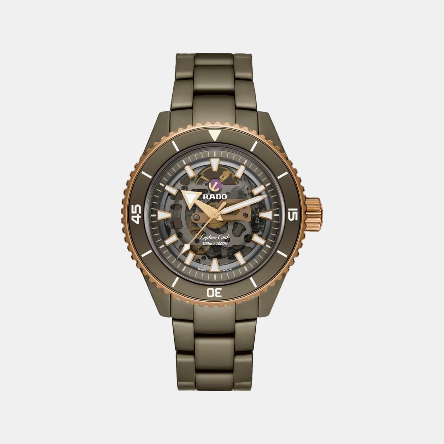 Captain Cook Men Automatic Grey Dial Analog Ceramic Watch R32150162