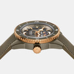 Captain Cook Men Automatic Brown Dial Analog Rubber Watch R32150168