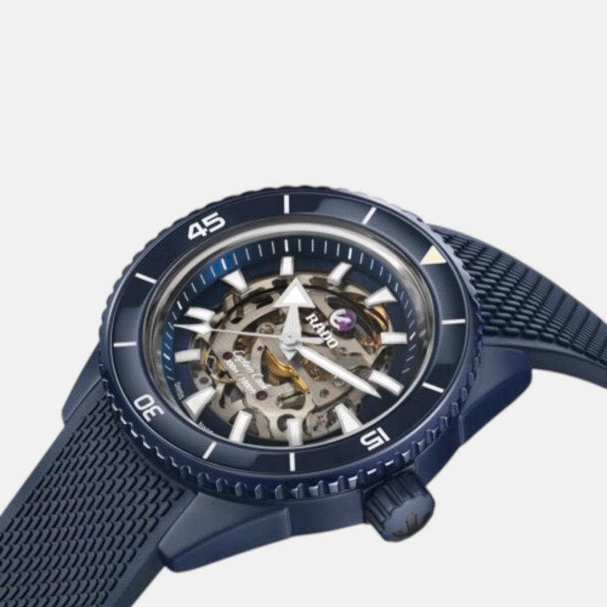 Captain Cook Men Automatic Blue Dial Analog Rubber Watch R32153209