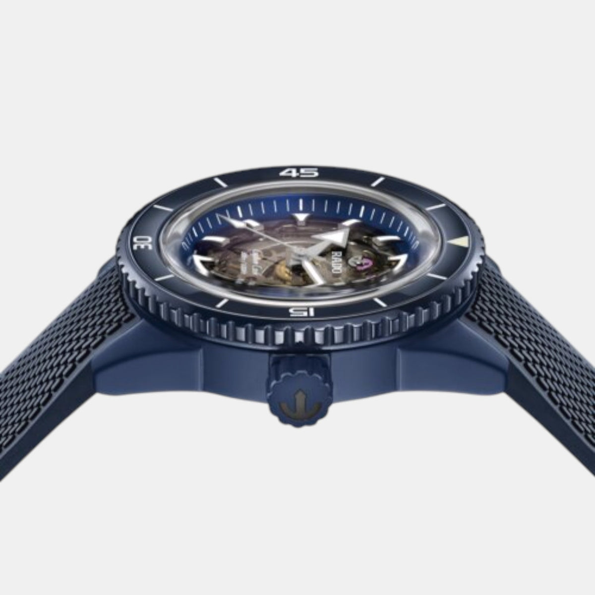 Captain Cook Men Automatic Blue Dial Analog Rubber Watch R32153209