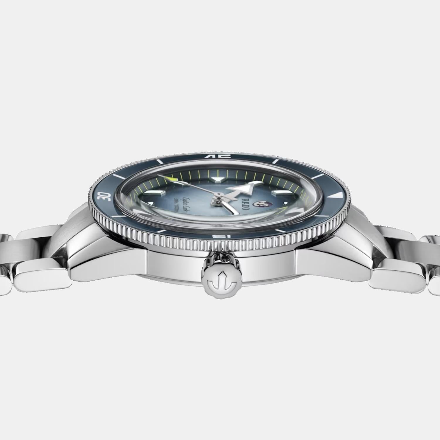 Captain Cook Men Automatic Blue & White Dial Analog Stainless Steel Watch R32154208