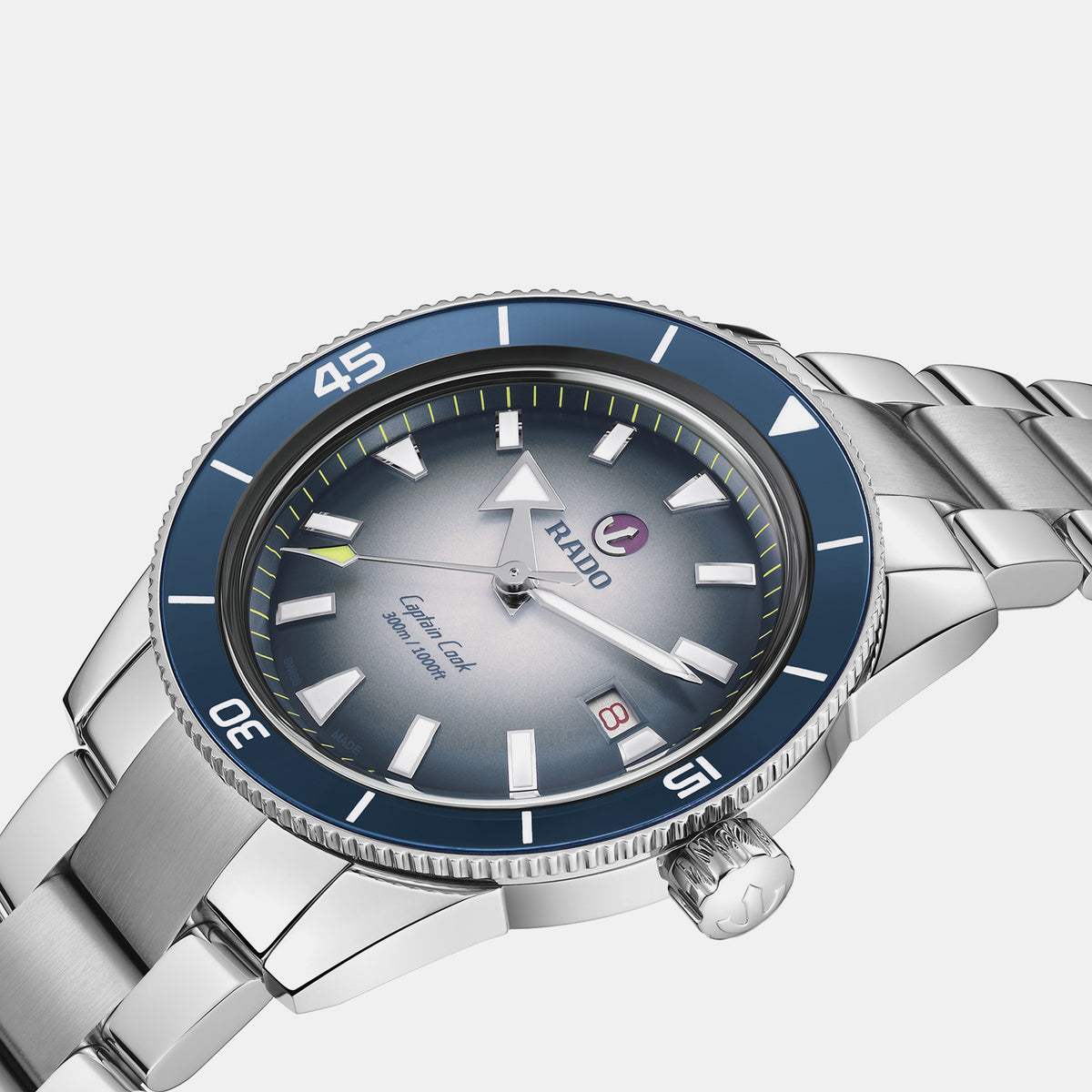Captain Cook Men Automatic Blue Dial Analog Stainless Steel Watch R32154208