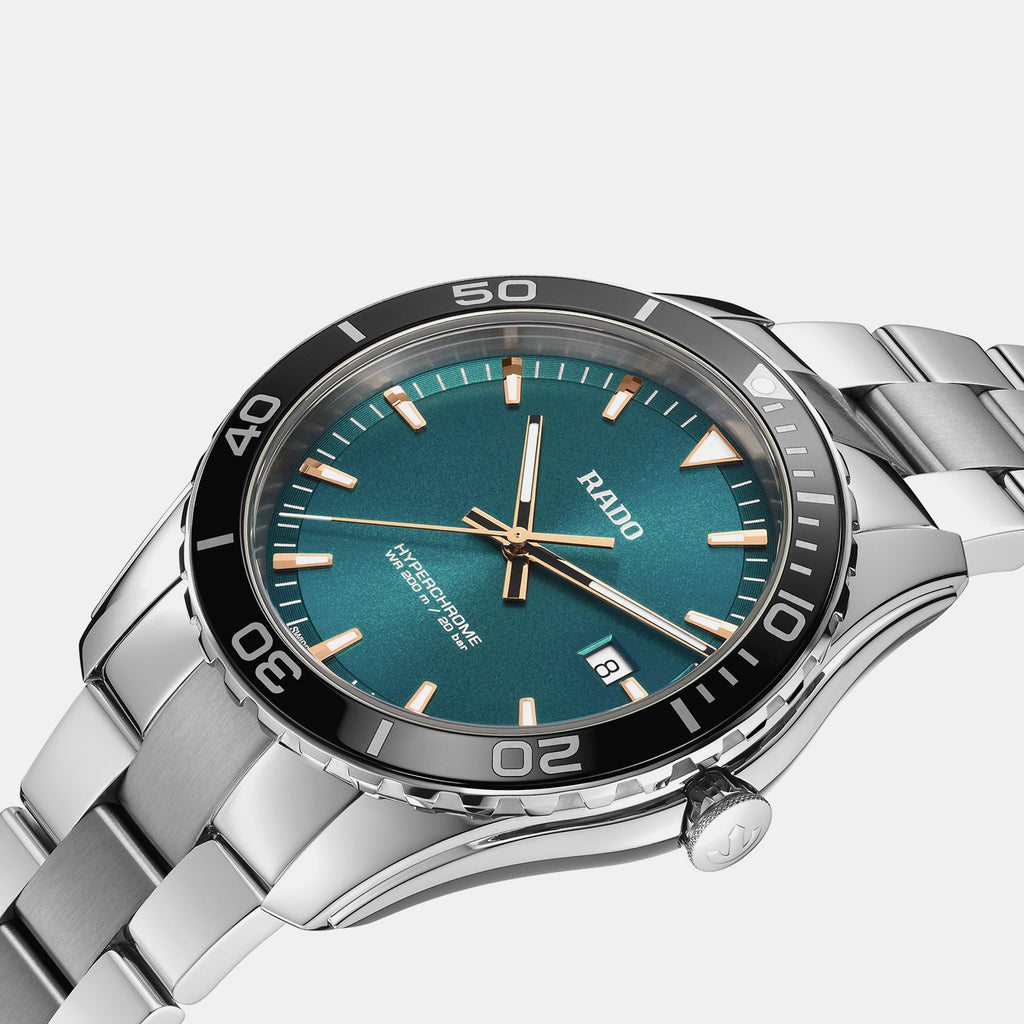 HyperChrome Men Quartz Turquoise Dial Analog Stainless Steel Watch R32156313
