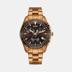 Hyperchrome Men Quartz Brown Dial Analog Stainless Steel Watch R32185153