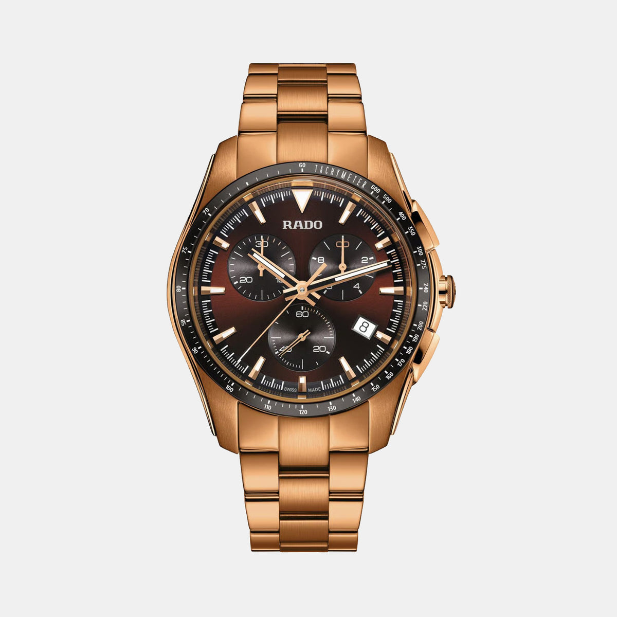 HyperChrome Men Quartz Brown Dial Chronograph Stainless Steel Watch R32185153