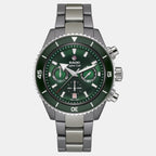 Captain Cook Men Automatic Green Dial Chronograph Ceramic Watch R32189313
