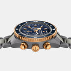 Captain Cook Men Automatic Blue Dial Chronograph Ceramic Watch R32195202