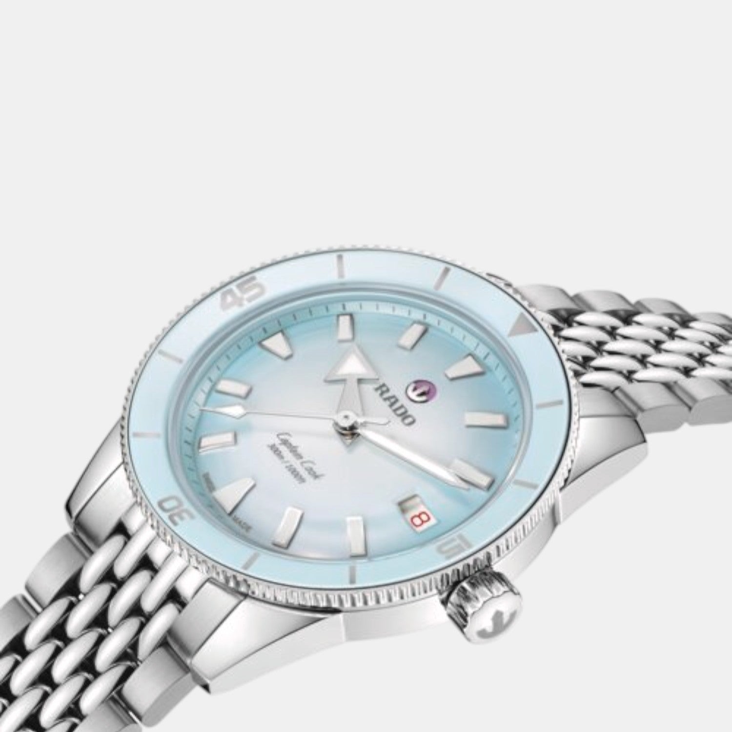 Captain Cook Unisex Automatic Blue Silver Dial Analog Stainless Steel Watch R32223203