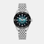 Captain Cook Men Automatic Turquoise Dial Analog Stainless Steel Watch R32223213