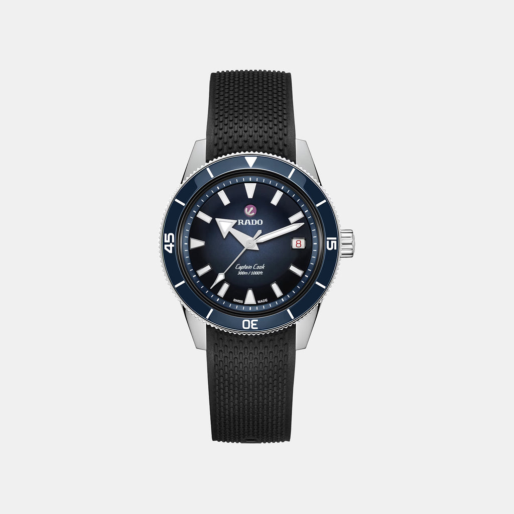 Captain Cook Men Automatic Blue Dial Analog Rubber Watch R32223229