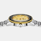 Captain Cook Women Automatic Gold Dial Analog Stainless Steel Watch R32223258