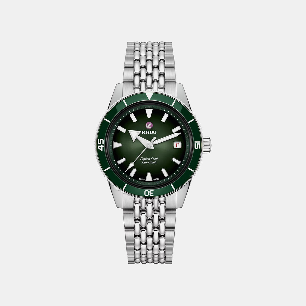 Captain Cook Women Automatic Green Dial Analog Stainless Steel Watch R32223313