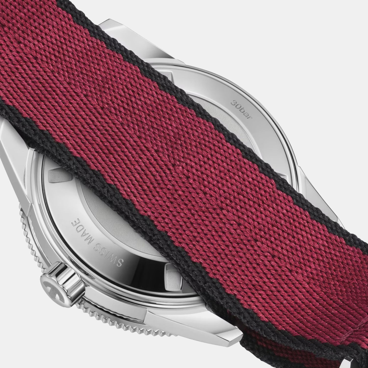 Captain Cook Men Automatic Black Burgundy Gradient Dial Analog Stainless Steel Watch R32223408