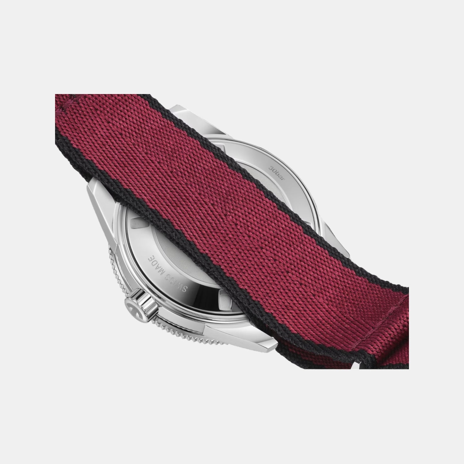 Captain Cook Men Automatic Black Burgundy Gradient Dial Analog Stainless Steel Watch R32223408