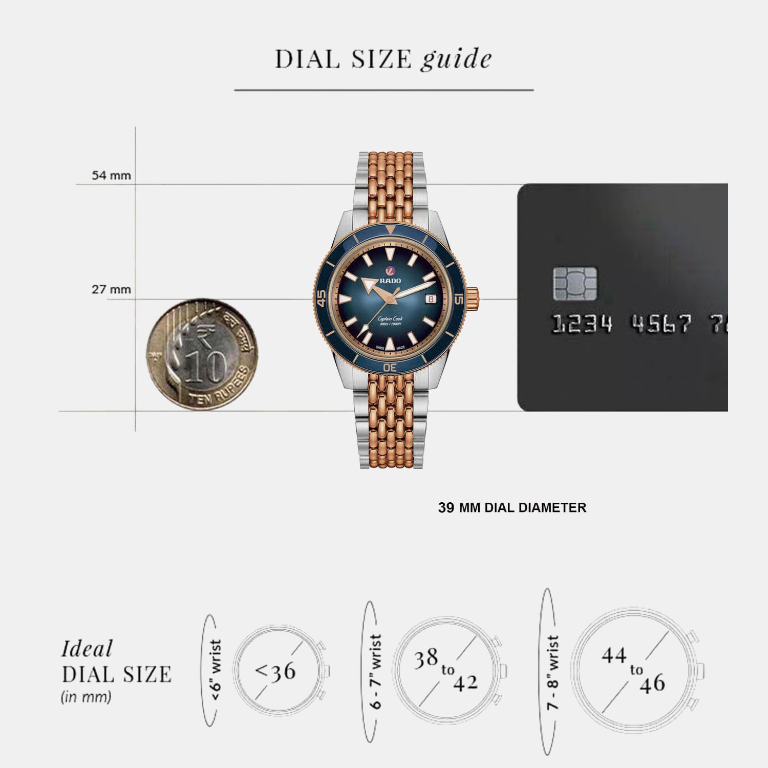 Captain Cook Men Automatic Black Blue Gradient Dial Analog Stainless Steel Watch R32224203