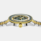 Captain Cook Men Automatic Green Dial Analog Stainless Steel Watch R32225313
