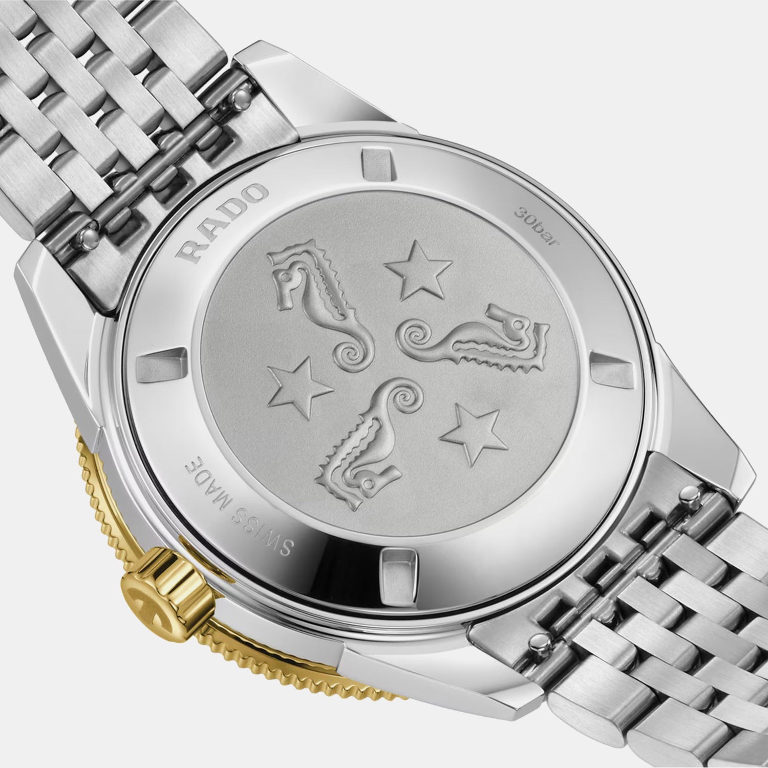 Captain Cook Men Automatic Black Green Gradient Dial Analog Stainless Steel Watch R32225313