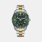 HyperChrome Men Quartz Green Dial Chronograph Stainless Steel Watch R32259323