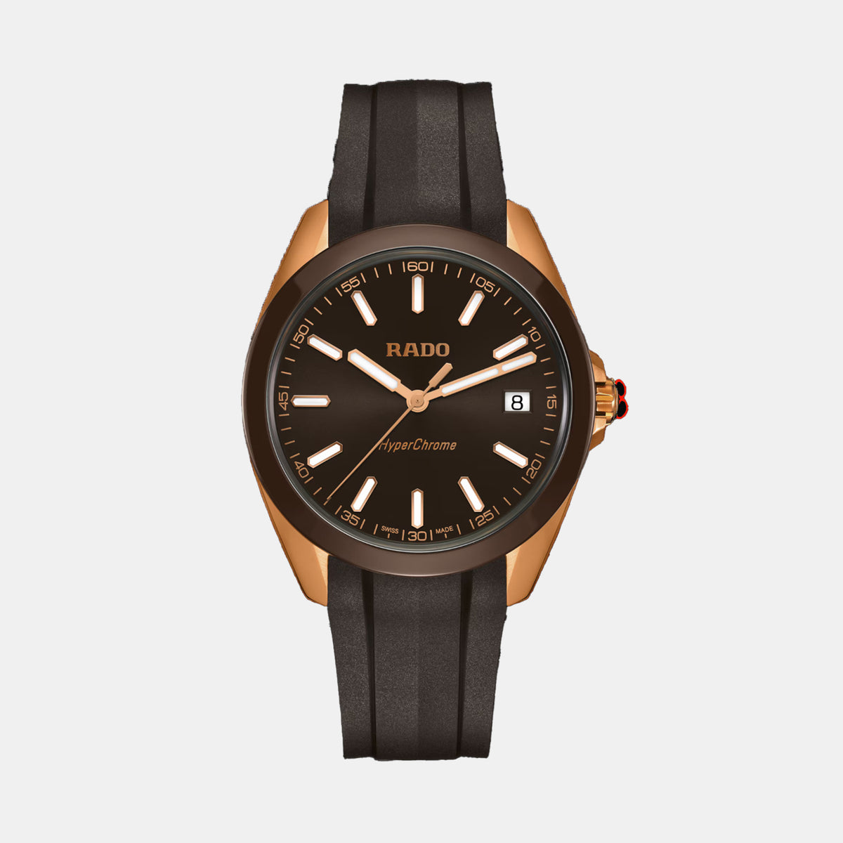 HyperChrome Men Quartz Brown Dial Analog Rubber Watch R32281309