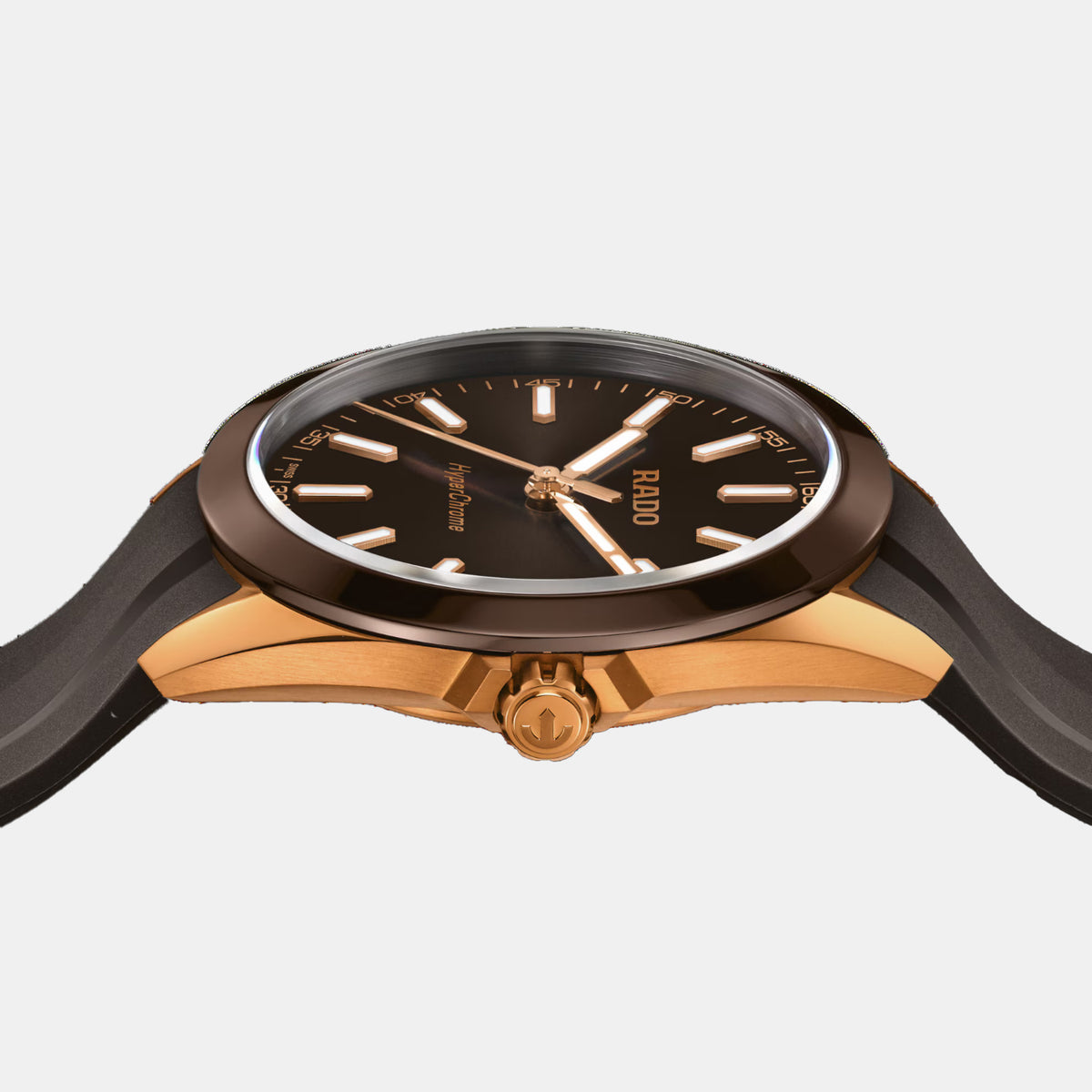 HyperChrome Men Quartz Brown Dial Analog Rubber Watch R32281309
