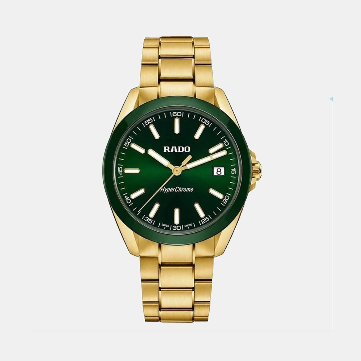 Hyperchrome Men Quartz Green Dial Analog Stainless Steel Watch R32283313