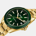 Men Quartz Green Dial Analog Stainless Steel Watch R32283313
