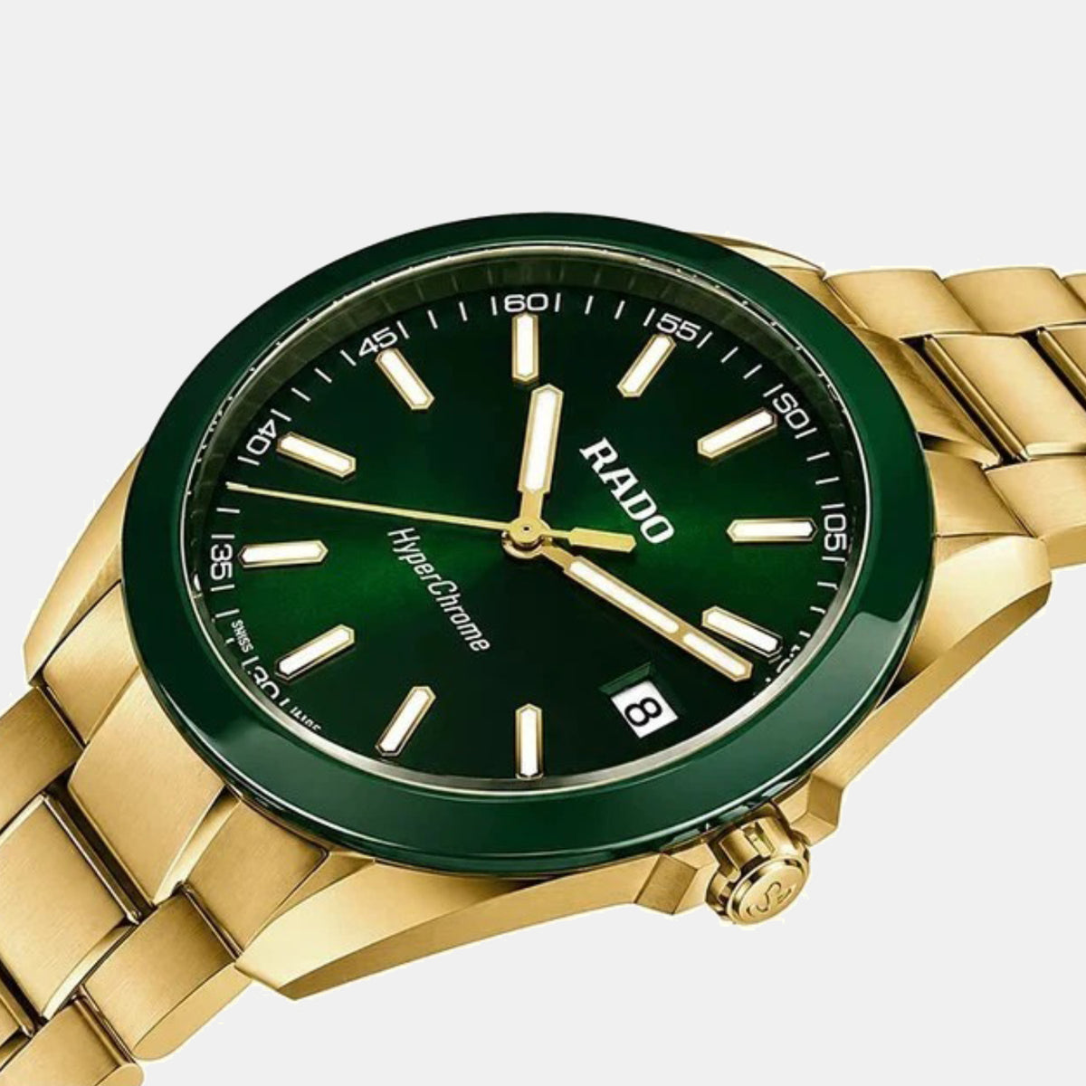 Hyperchrome Men Quartz Green Dial Analog Stainless Steel Watch R32283313