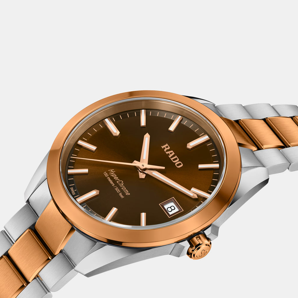 Hyperchrome Men Quartz Brown Dial Analog Stainless Steel Watch R32284303