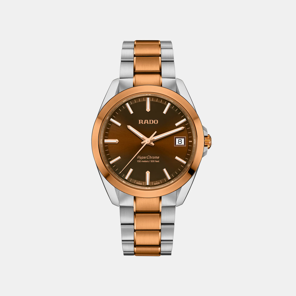 Hyperchrome Men Quartz Brown Dial Analog Stainless Steel Watch R32284303