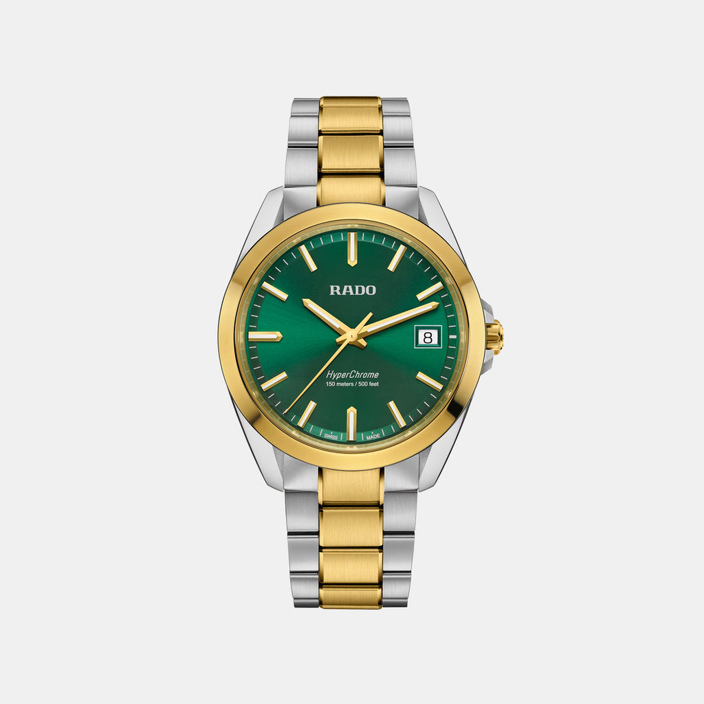 Hyperchrome Men Quartz Green Dial Analog Stainless Steel Watch R32284313
