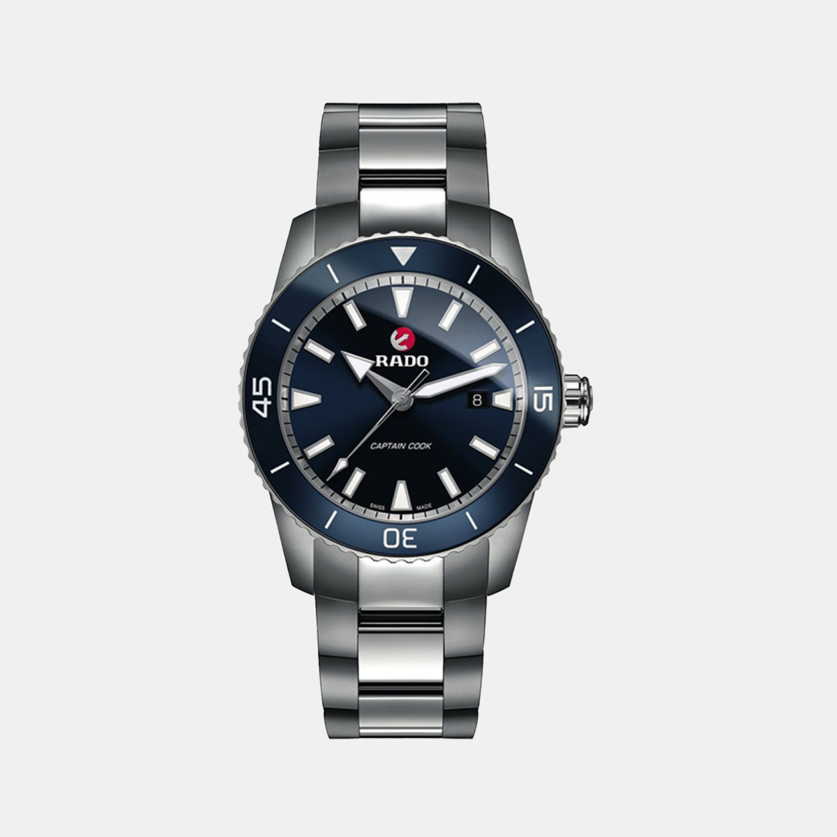 Captain Cook Men Quartz Blue Dial Analog Stainless Steel Watch R32501203