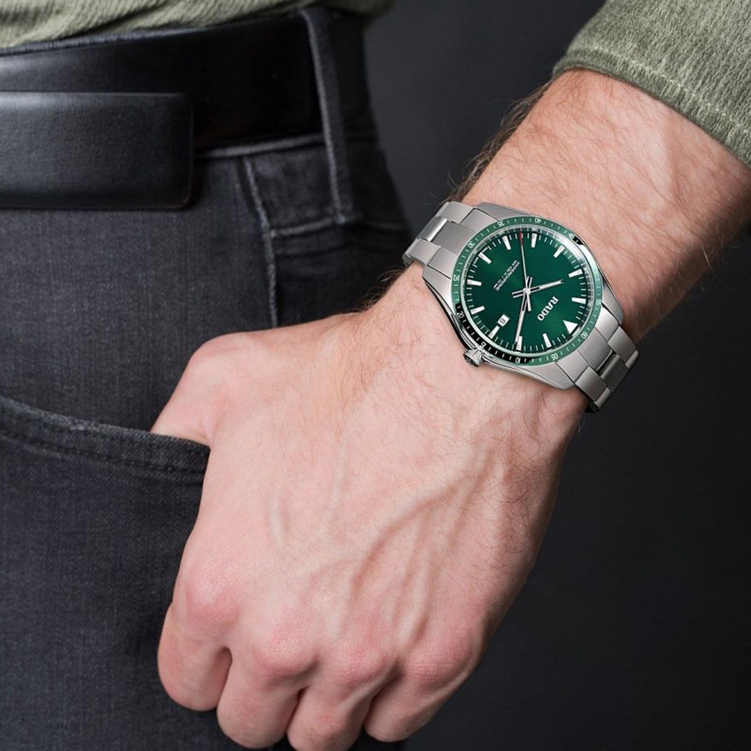 HyperChrome Men Quartz Green Dial Analog Stainless Steel Watch R32502313