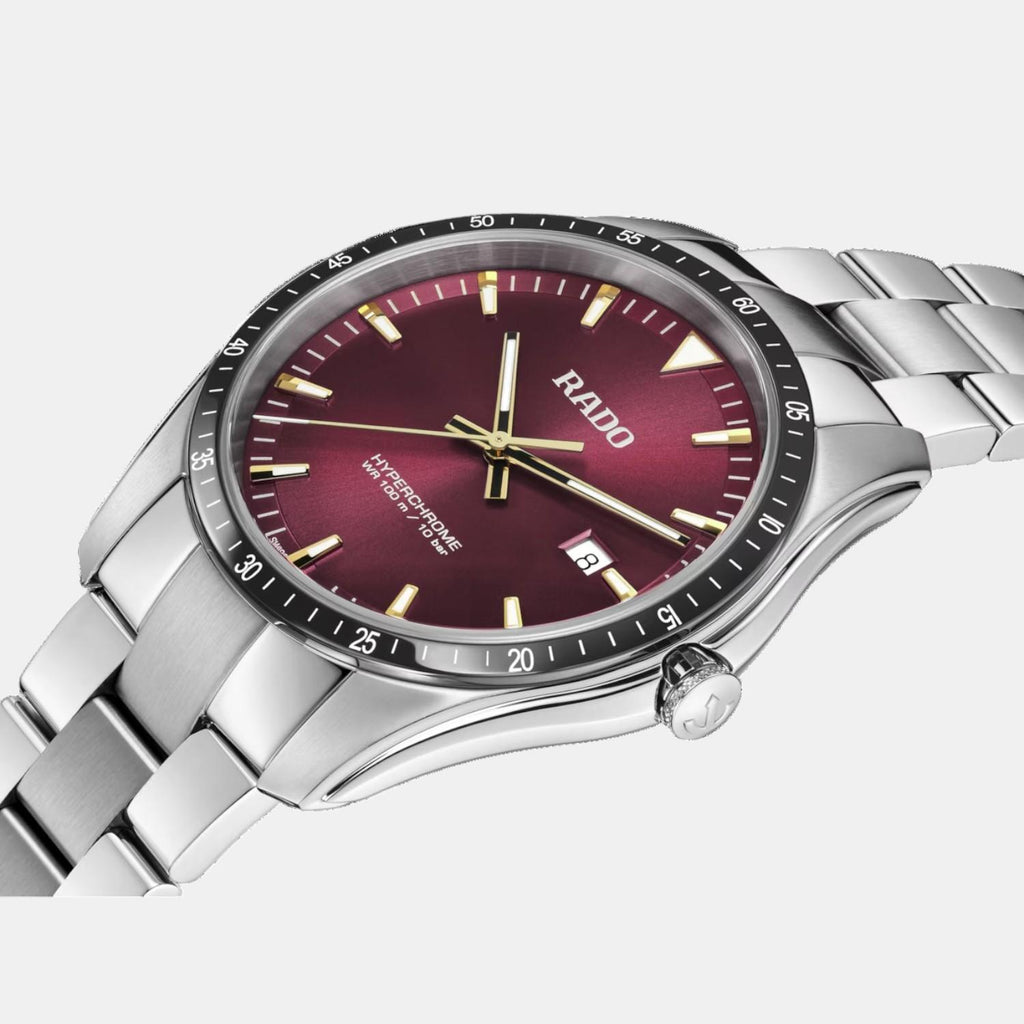 Florence Unisex Quartz Burgundy Dial Analog Stainless Steel Watch R32502403