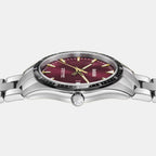 Florence Unisex Quartz Burgundy Dial Analog Stainless Steel Watch R32502403