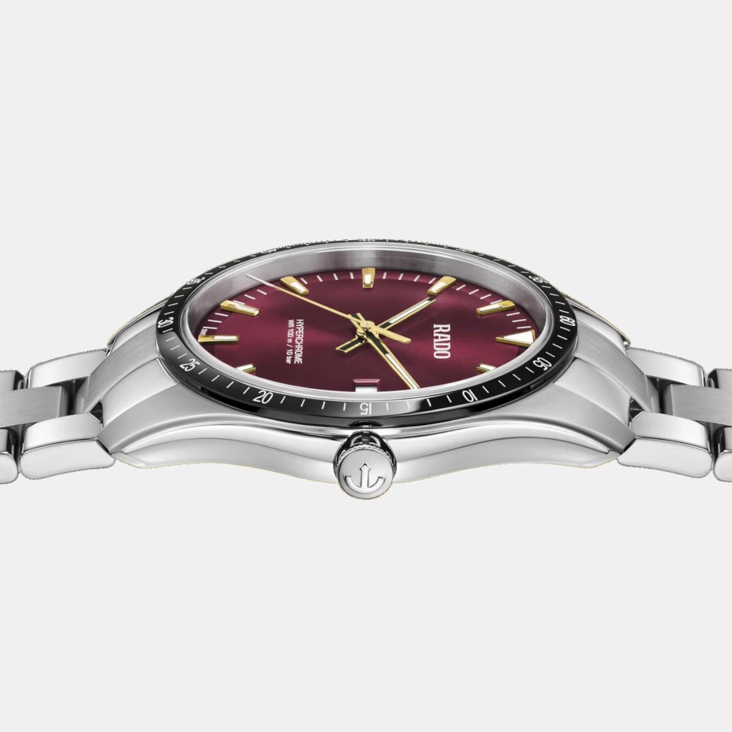 Florence Unisex Quartz Burgundy Dial Analog Stainless Steel Watch R32502403