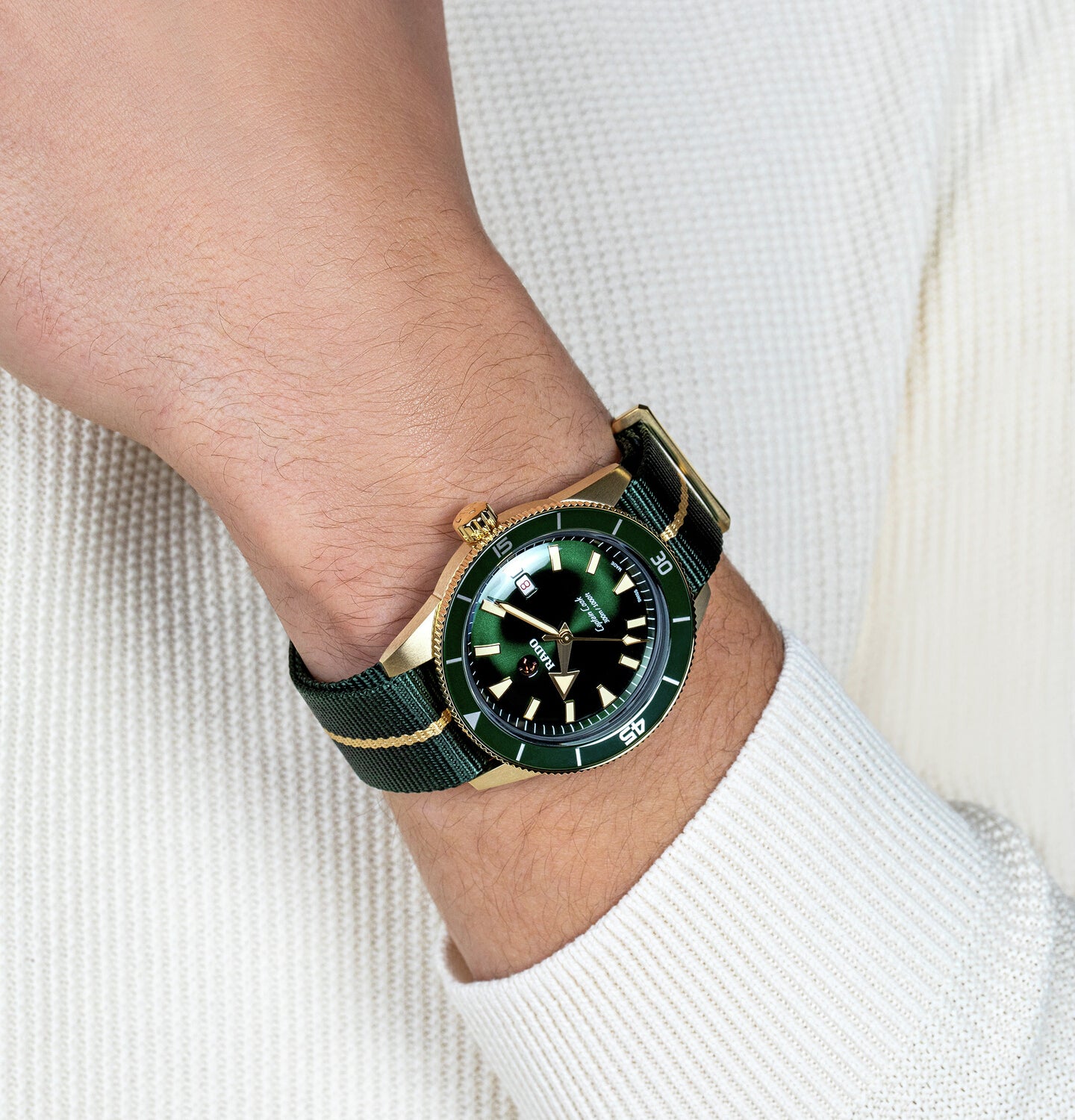 Rado green 2025 dial watch