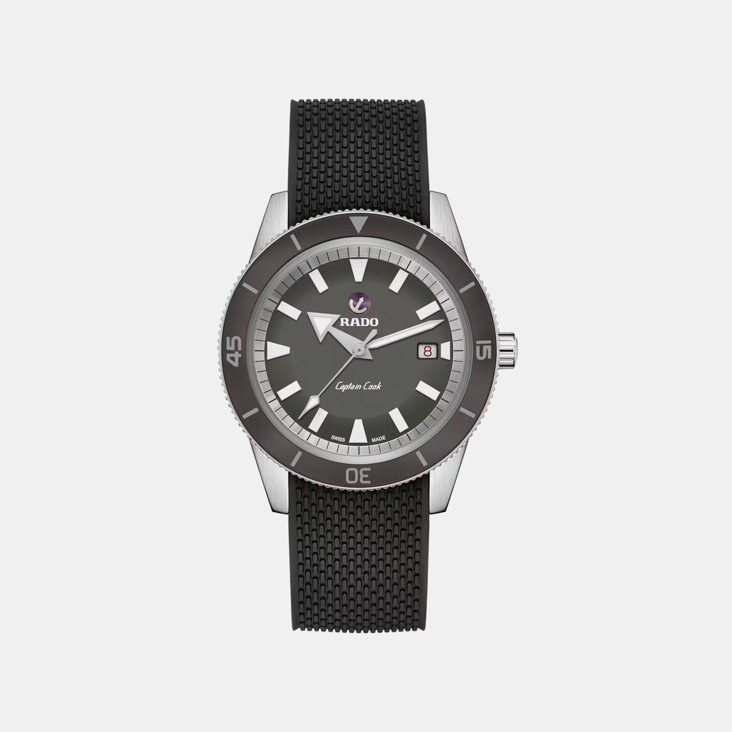 Captain Cook Men Automatic Grey Dial Analog Rubber Watch R32505019
