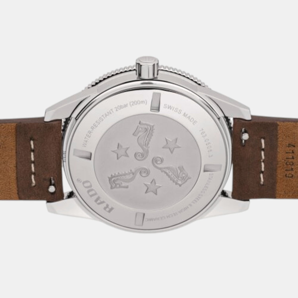 Captain Cook Men Automatic Brown Dial Analog Leather Watch R32505305