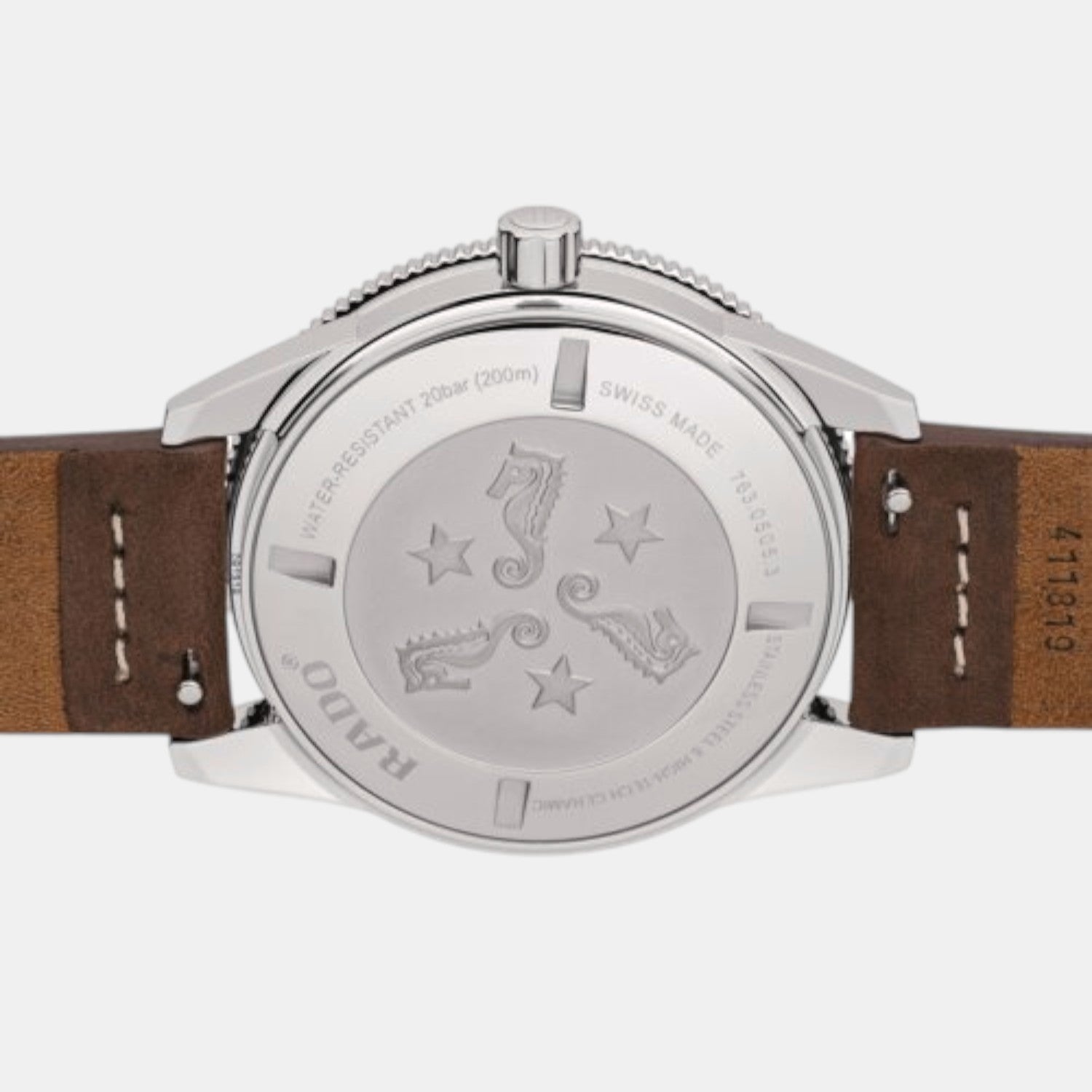 Captain Cook Men Automatic Brown Dial Analog Leather Watch R32505305