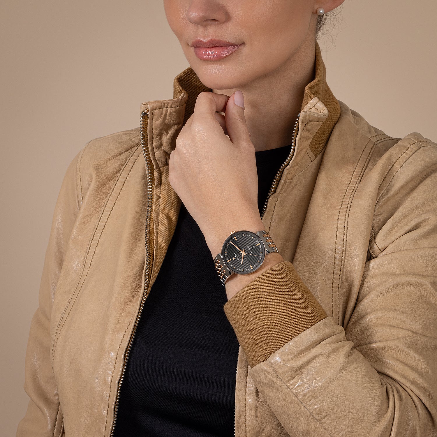 Florence Unisex Automatic Grey Dial Analog Stainless Steel Watch R48903103