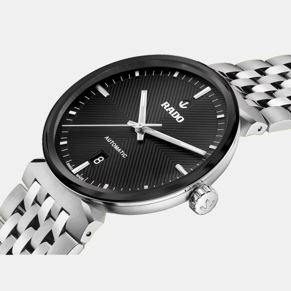 Florence Unisex Automatic Black Dial Analog Stainless Steel Watch R48903153