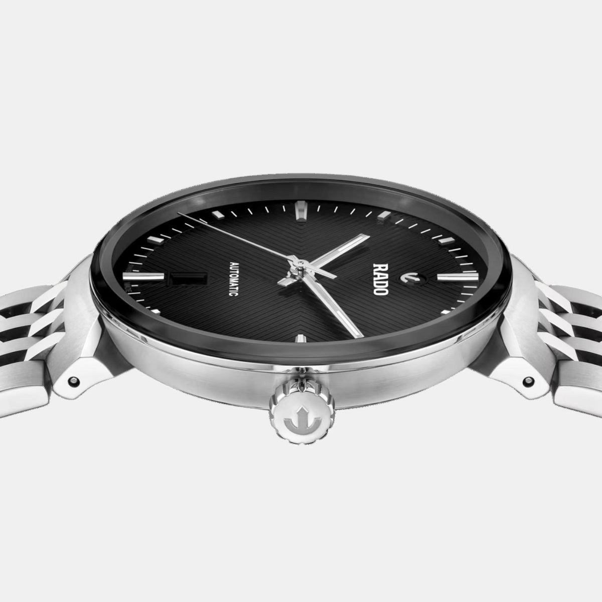 Florence Unisex Automatic Black Dial Analog Stainless Steel Watch R48903153