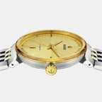 Florence Unisex Automatic Yellow Dial Analog Stainless Steel Watch R48903253