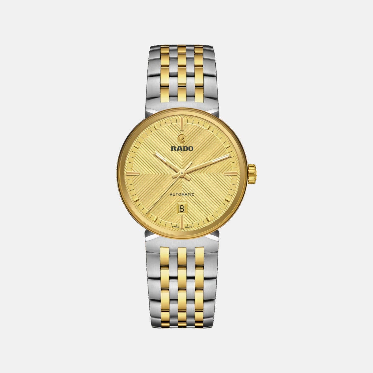 Florence Unisex Automatic Yellow Dial Analog Stainless Steel Watch R48903253