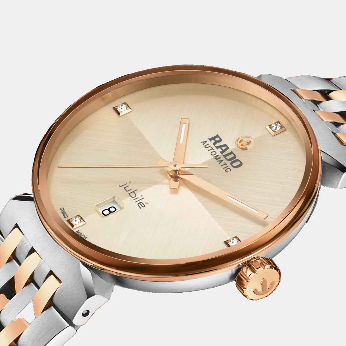 Florence Unisex Automatic Champagne Dial Analog Stainless Steel Watch R48903703