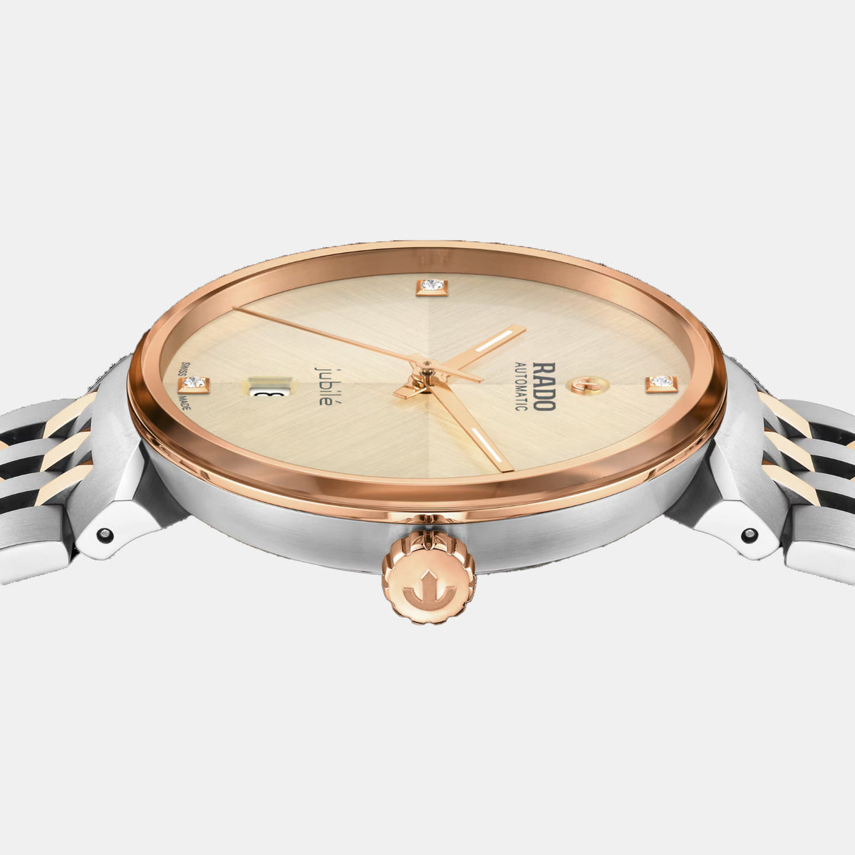 Florence Unisex Automatic Champagne Dial Analog Stainless Steel Watch R48903703