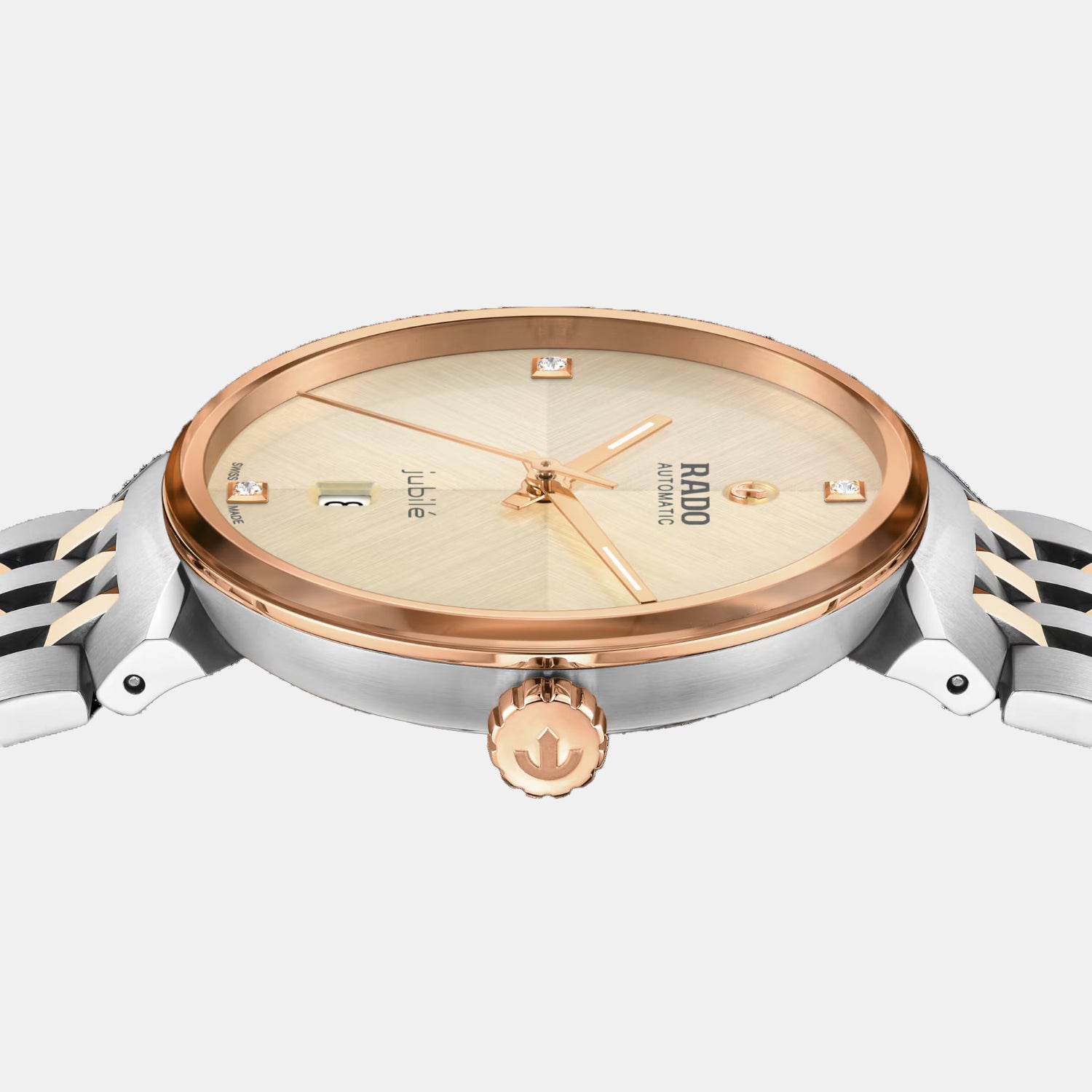 Florence Unisex Automatic Champagne Dial Analog Stainless Steel Watch R48903703