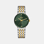 Florence Men Automatic Green Dial Analog Stainless Steel Watch R48903723