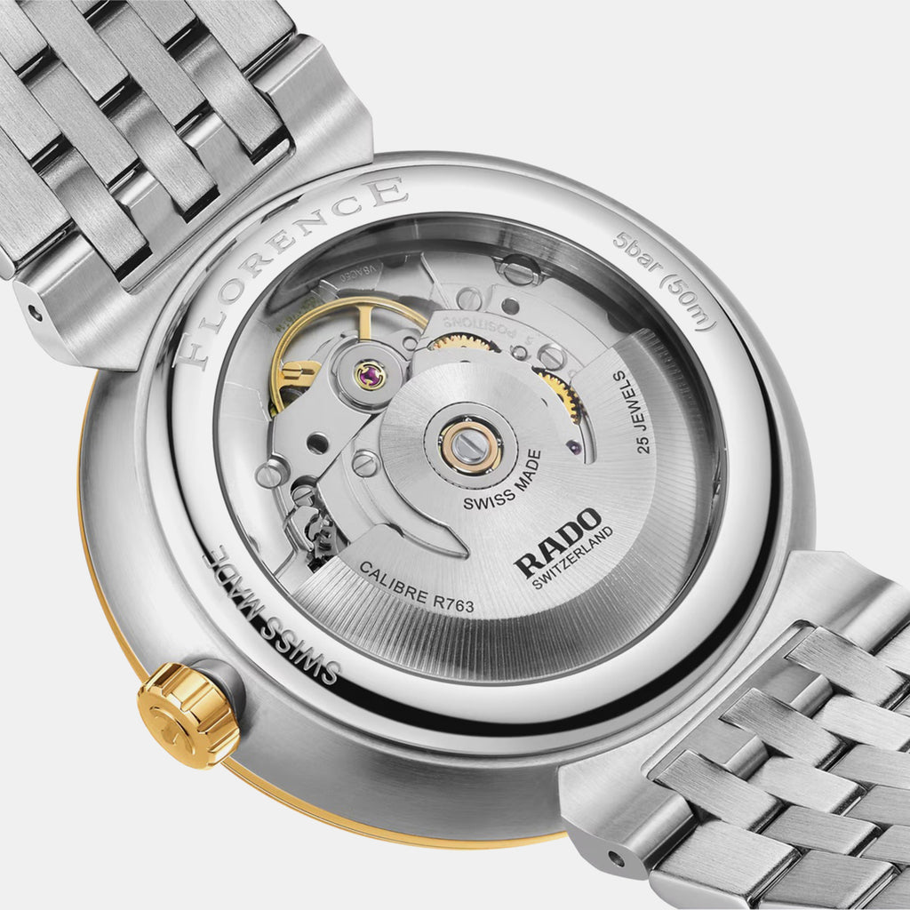 Florence Men Automatic Green Dial Analog Stainless Steel Watch R48903723