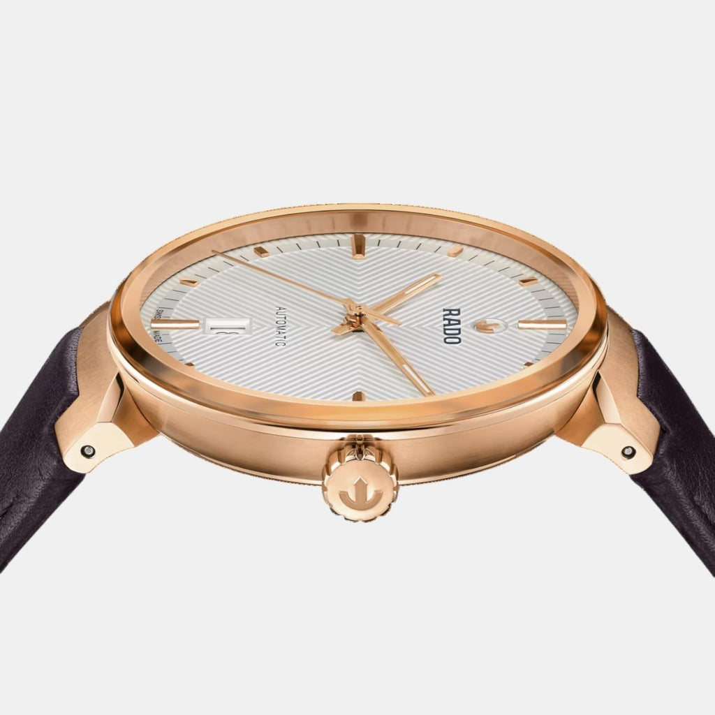 Florence Unisex Automatic Silver & White Dial Analog Leather Watch R48905015